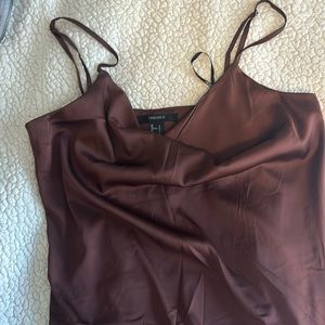 Spaghetti straps dress from Forever 21 with leg slit